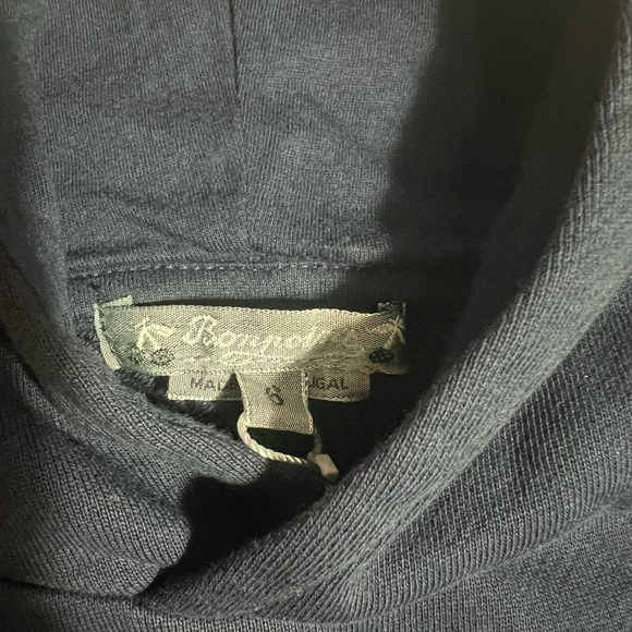 Bonpoint Cotton Logo Hoodie Navy Kids - Picture 3 of 4
